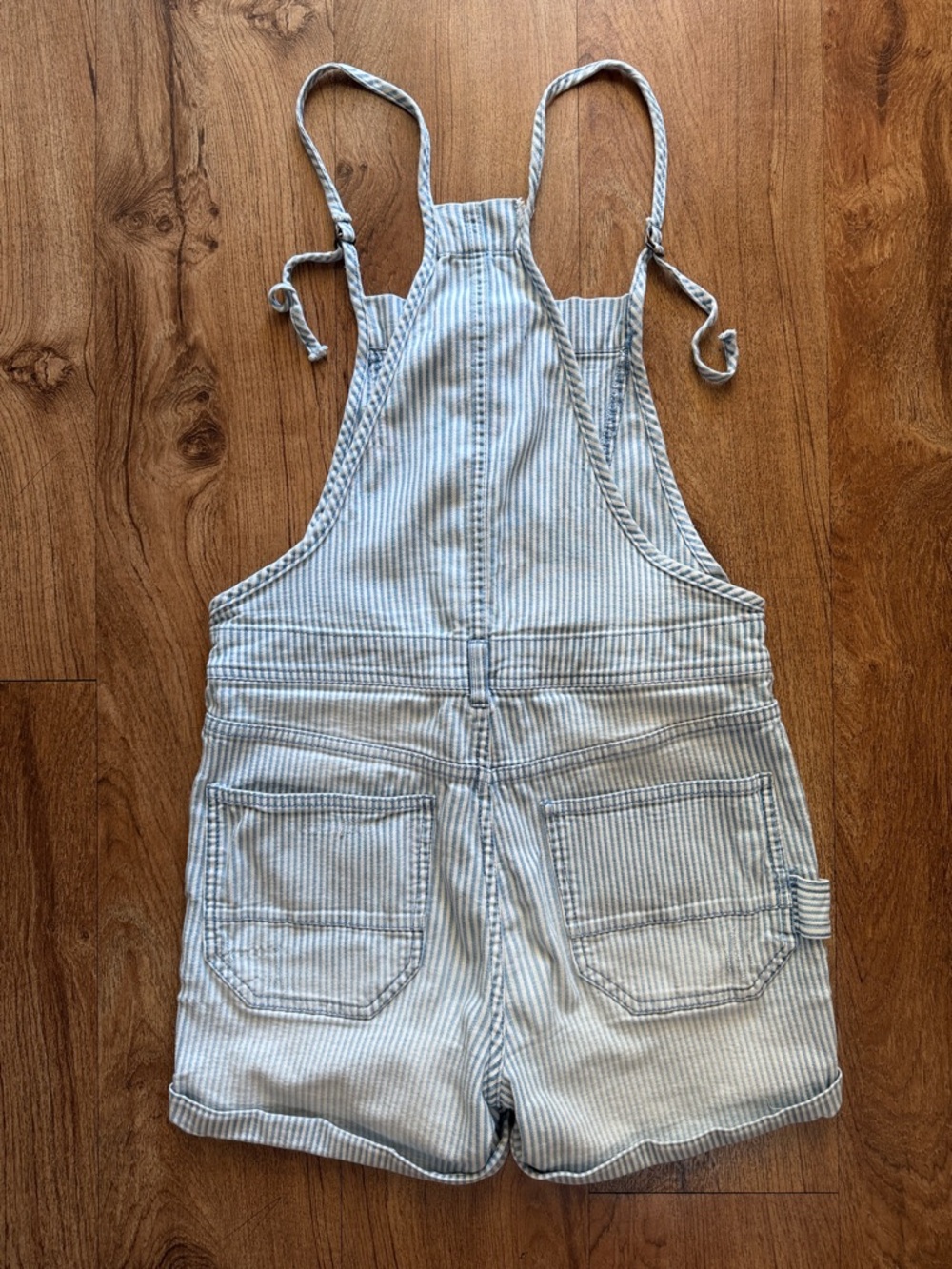 Anthropologie Pilcro Railroad Stripe Overalls Romper - Picture 6 of 6